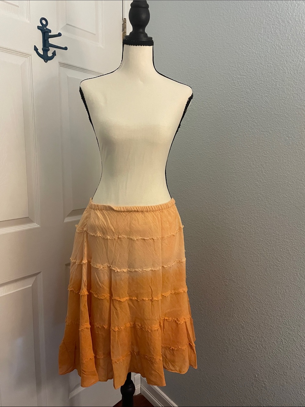 Women’s Tiered Skirt - Orange